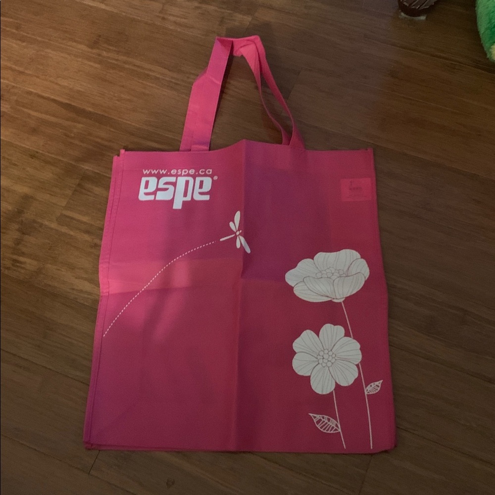 Espe Pink Floral Tote or Gift Bag